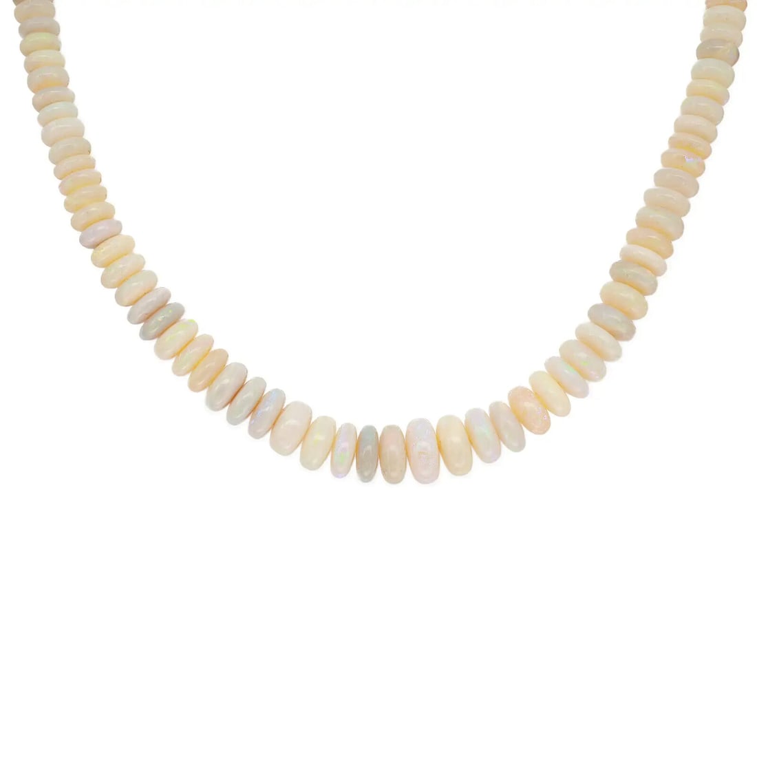 Rachel Koen 14K Yellow Gold Australian Opal Beaded Necklace 17 Inch (1 of 5)