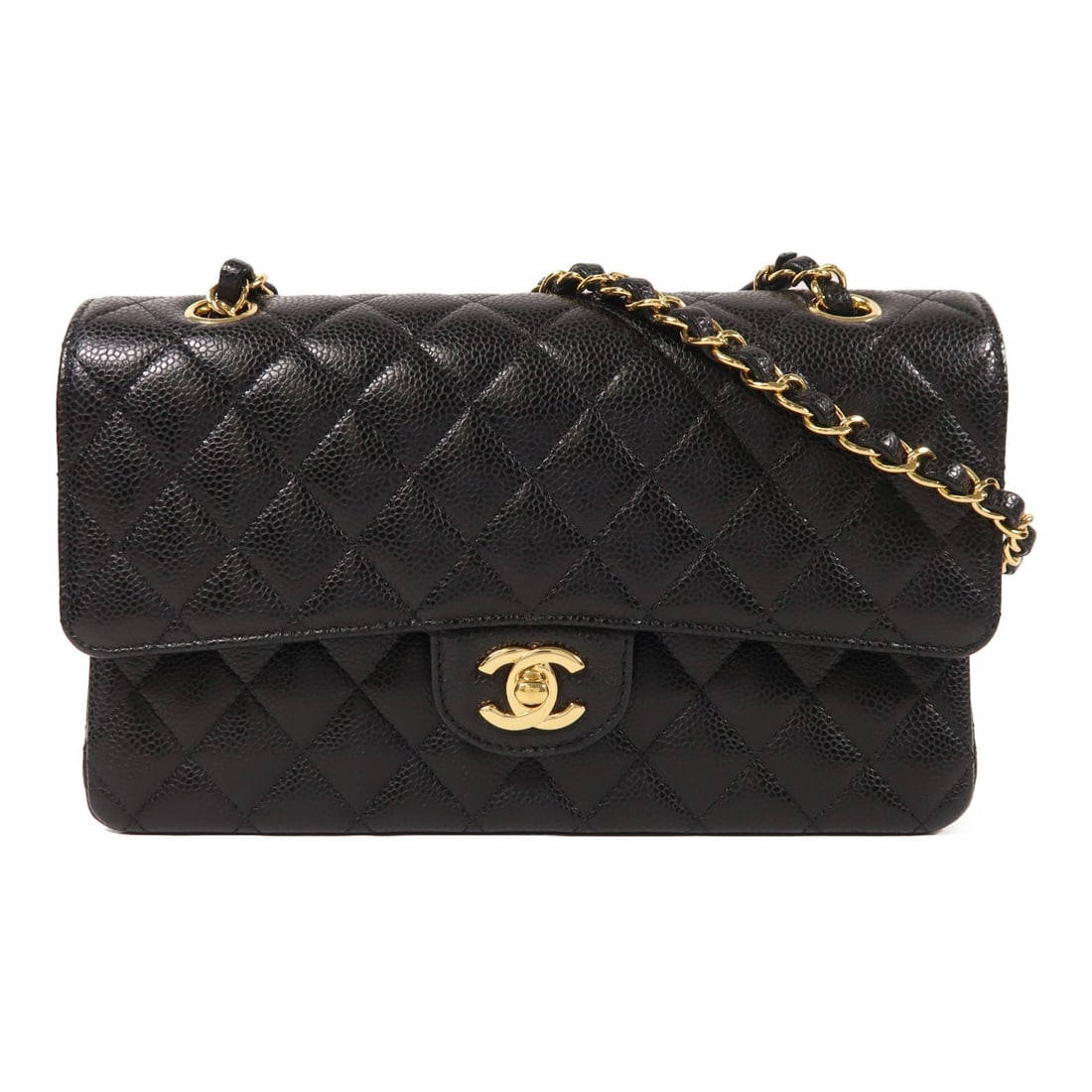 CHANEL Classic 25 Black Calfskin Leather Shoulder Bag GHW: CHANEL Classic 25 Black Calfskin Leather Shoulder Bag GHW This exquisite CHANEL Classic 25 Chain Shoulder Bag is crafted from high-quality black calfskin leather, showcasing the brand's iconic design.