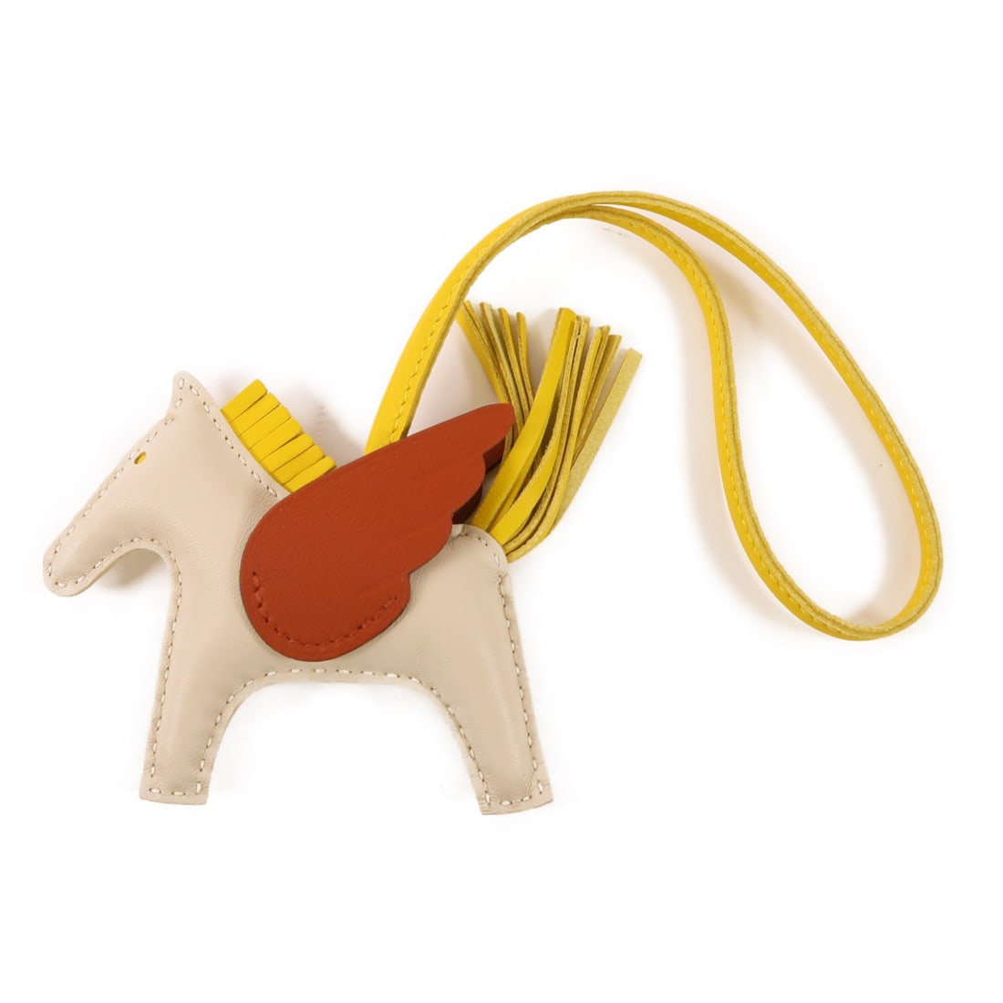 HERMES Rodeo Pegase PM Charm Brown Yellow Veau Swift Leather (1 of 11)