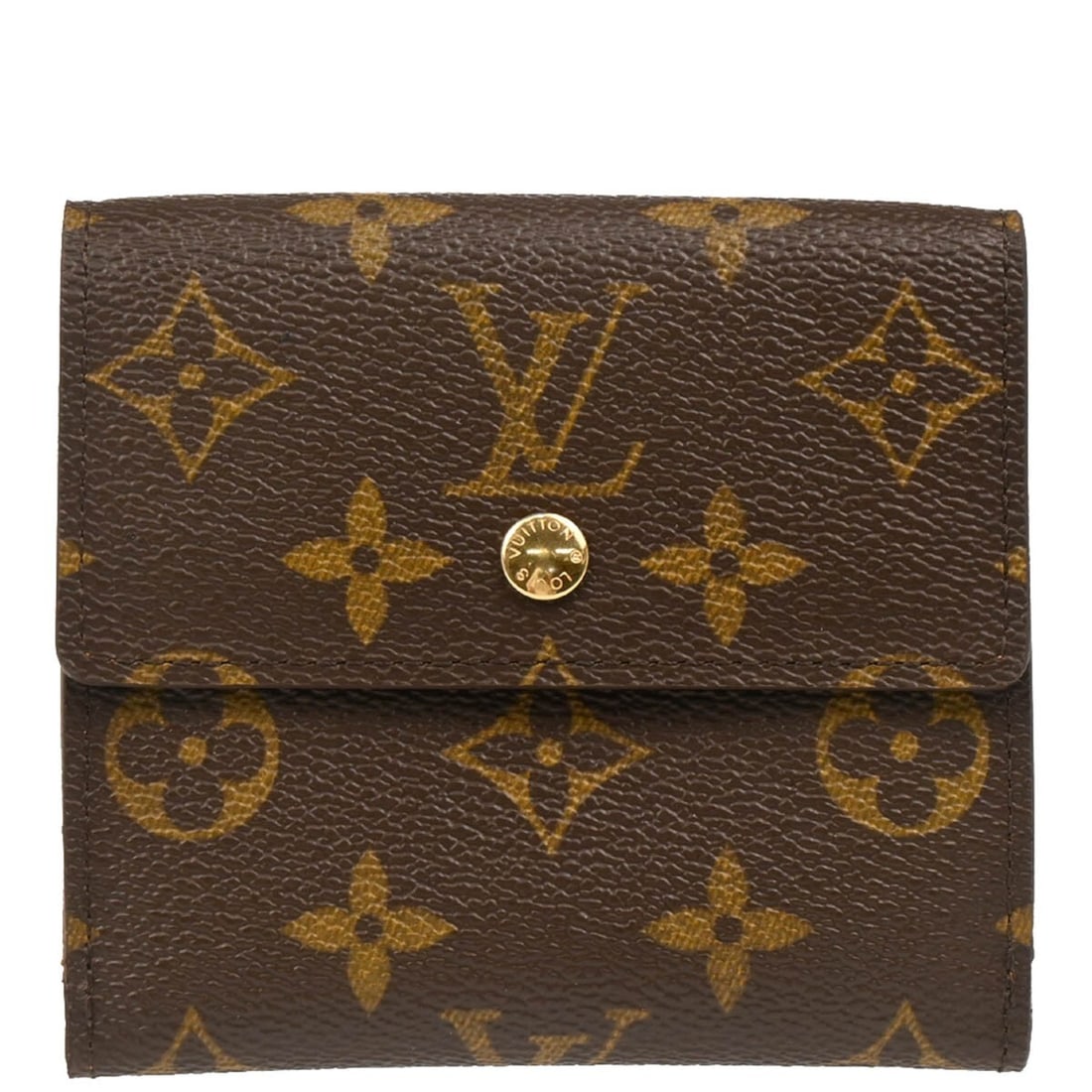 Louis Vuitton Monogram Portefeuille Elise Bifold Wallet M61654 Brown Canvas (1 of 7)