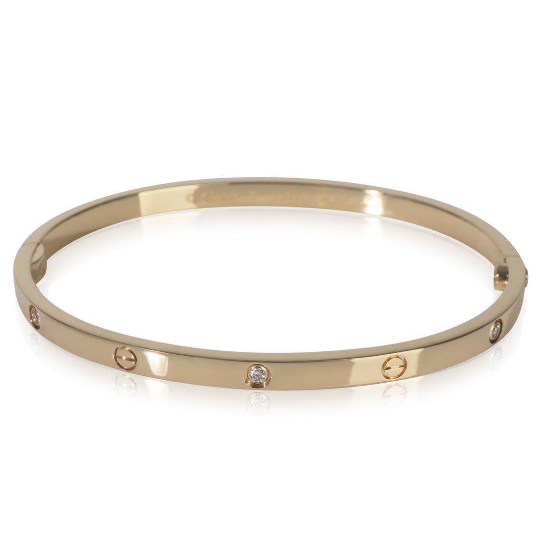 Cartier 18k Yellow Gold Small Love Bracelet with Diamonds (1 of 6)