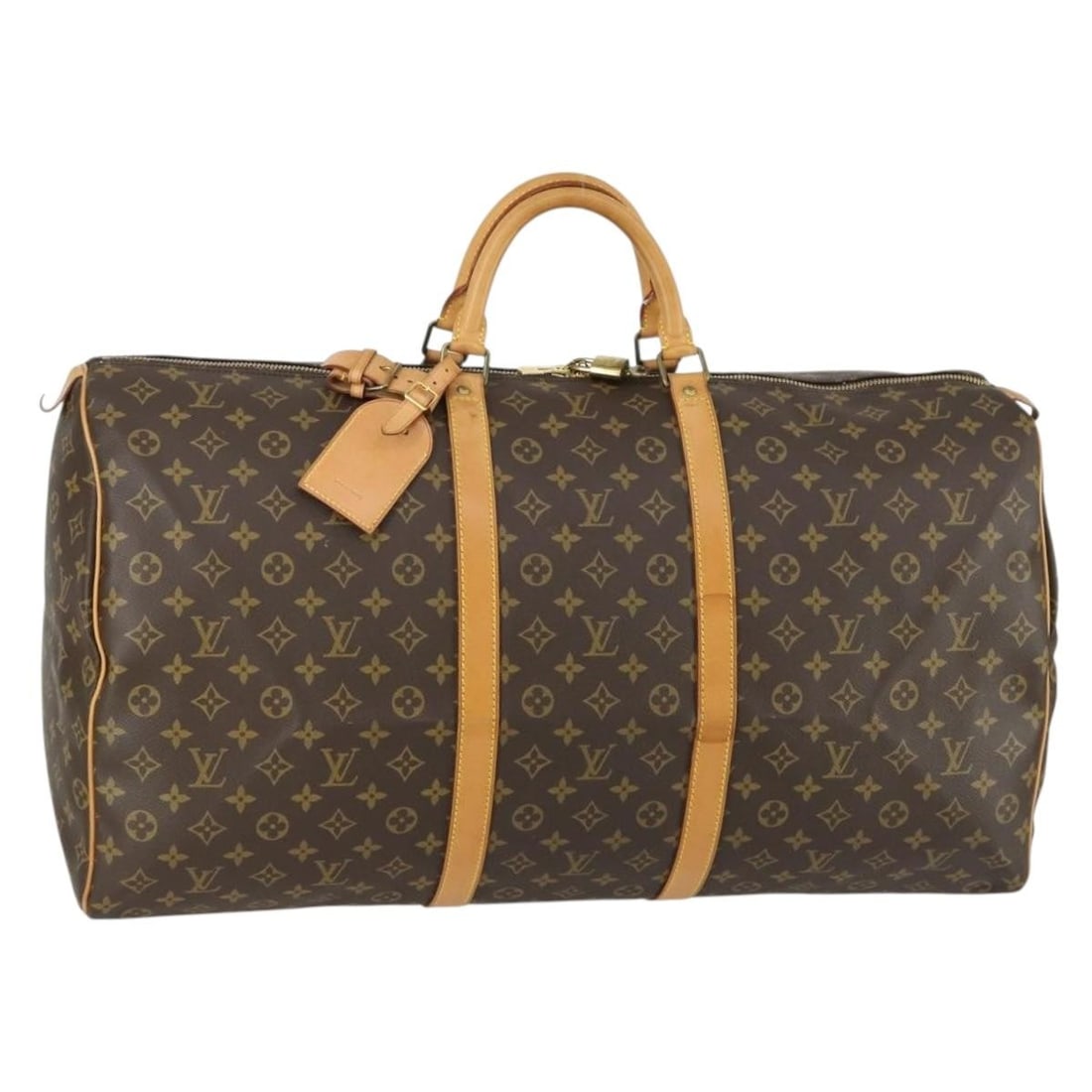 LOUIS VUITTON Monogram Keepall 60 Boston Bag M41422 with Accessories (1 of 18)