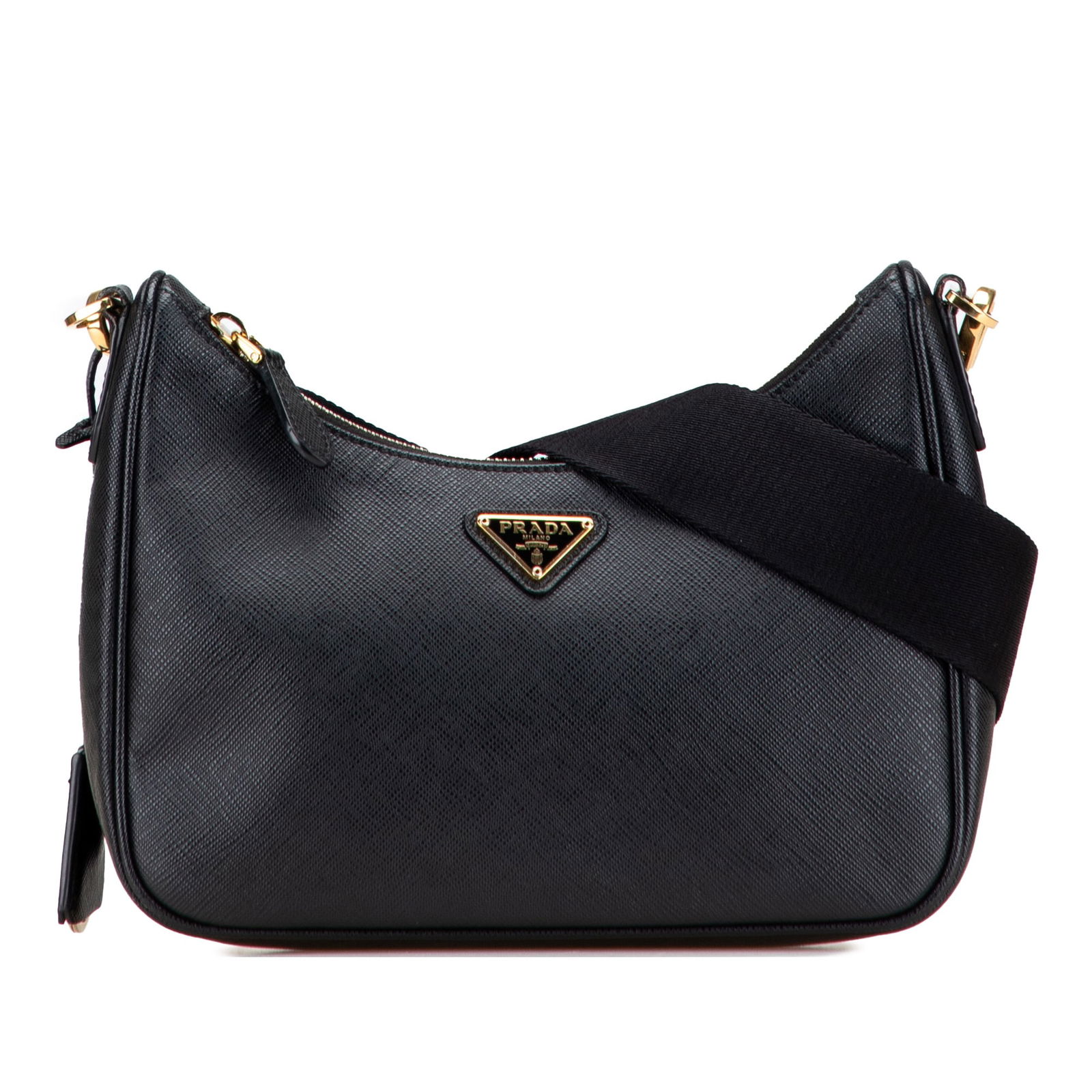 Prada Saffiano Re-Edition 2005 Black Leather Satchel (1 of 10)