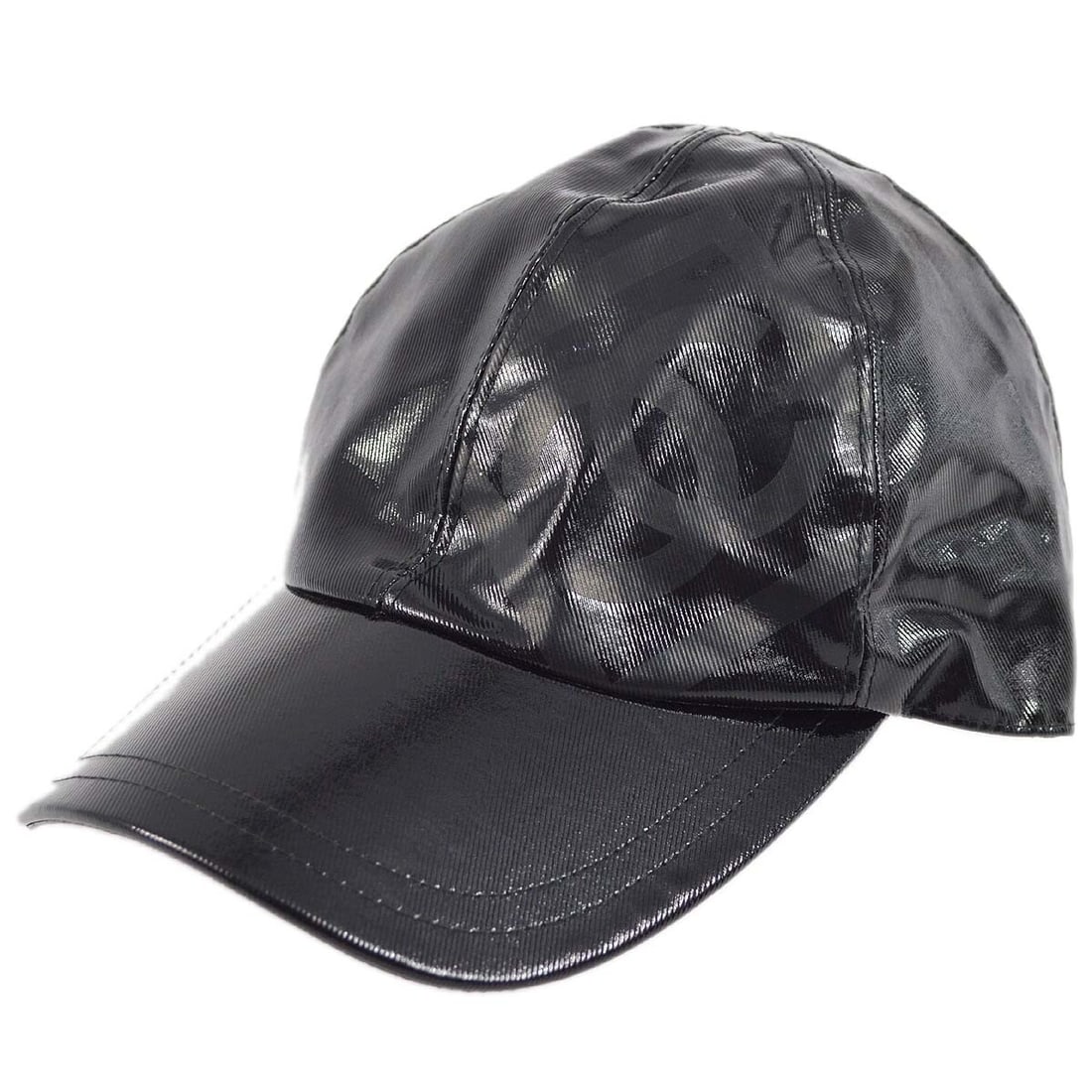 Chanel Sport Line Black Cap Hat with Logo: Chanel Sport Line Black Cap Hat with Logo This stylish Chanel Sport Line Cap Hat in classic black is perfect for casual outings. Made from a blend of 64% cotton, 4% acrylic, and 32% polyurethane, it o