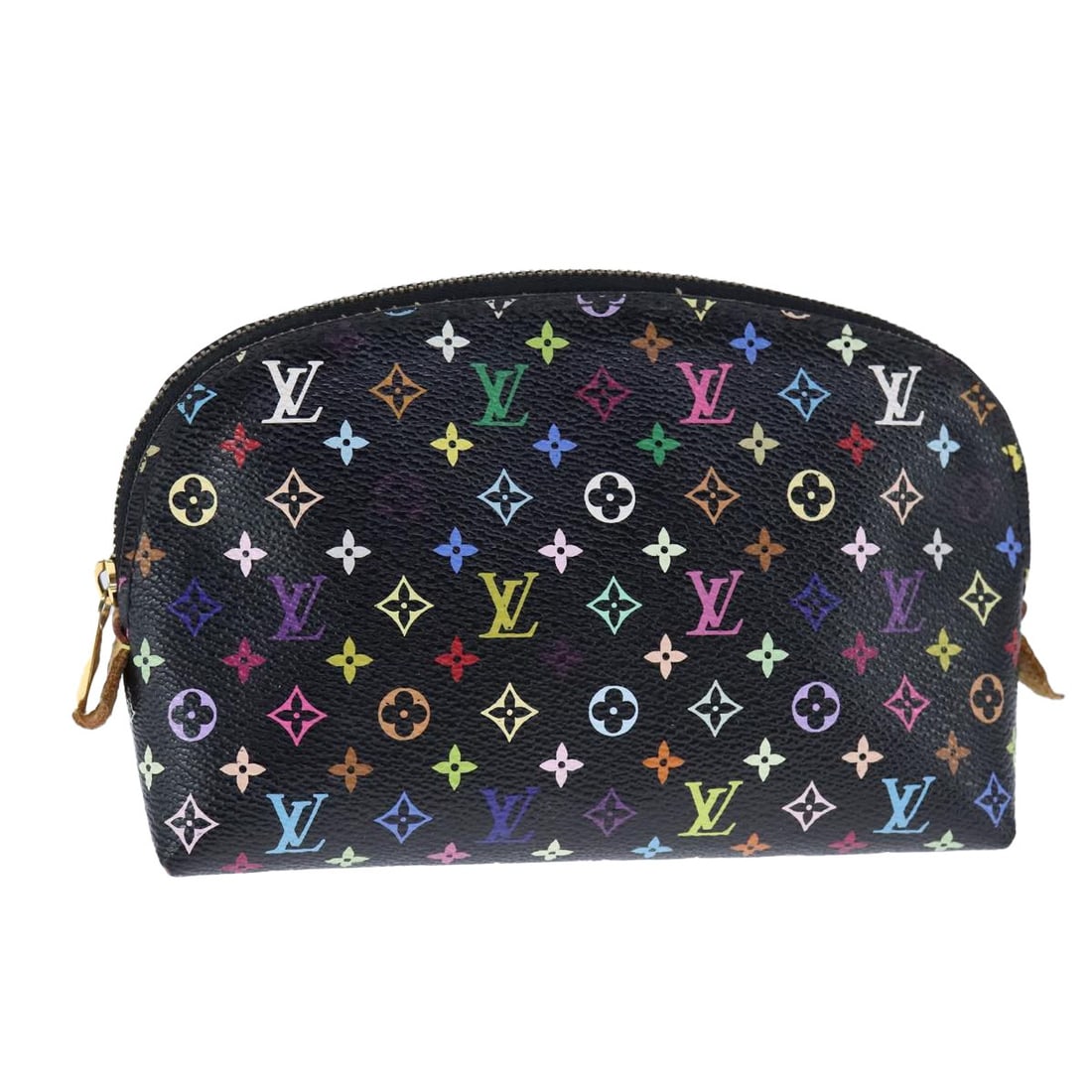 Louis Vuitton Monogram Multicolor Cosmetic Pouch M47355 Black Authentic: Louis Vuitton Monogram Multicolor Cosmetic Pouch M47355 Black Authentic This LOUIS VUITTON Monogram Multicolor Pochette Cosmetic in Black is a stylish and functional pouch crafted from Monogram Multic