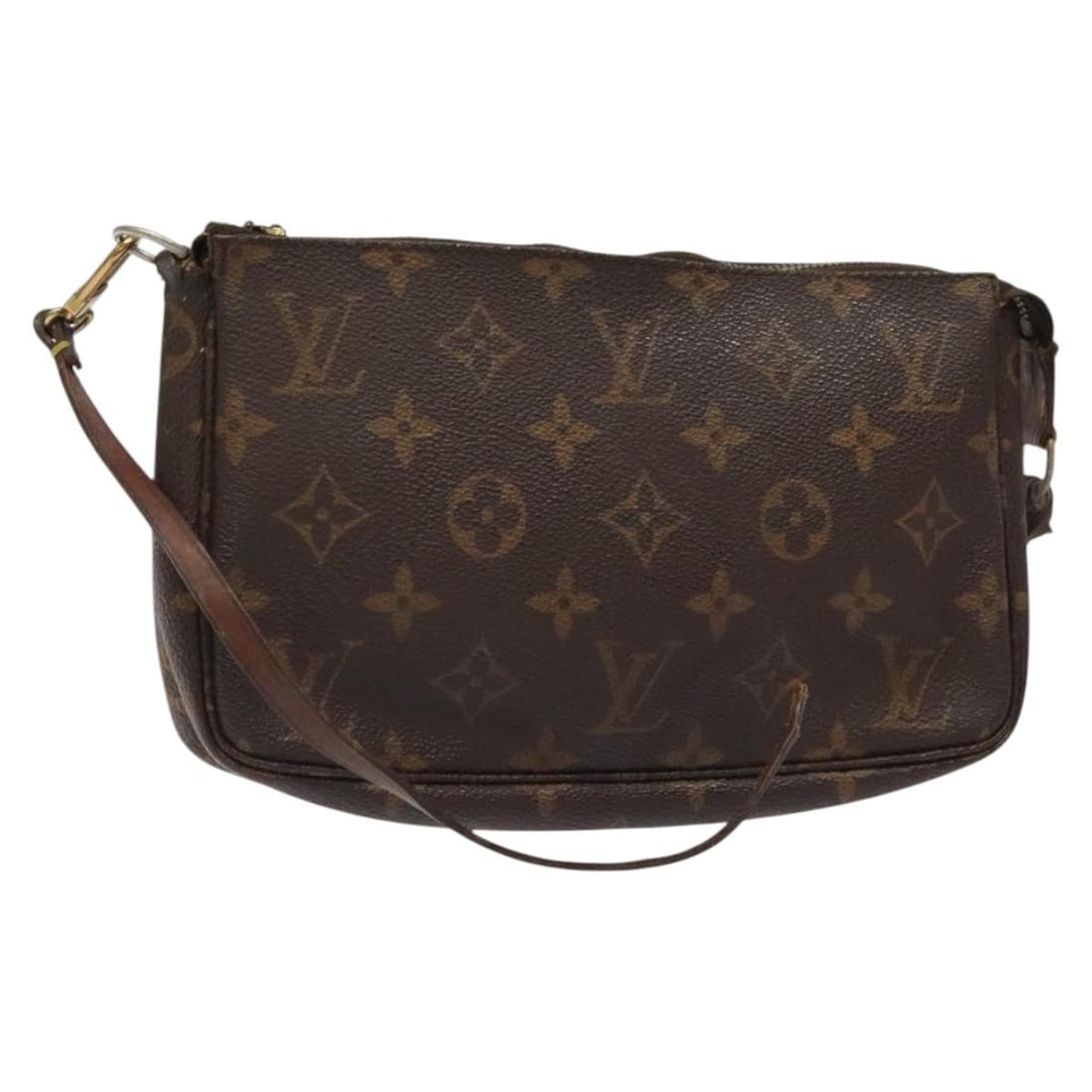 LOUIS VUITTON Monogram Pochette Accessoires Pouch M51980 France: LOUIS VUITTON Monogram Pochette Accessoires Pouch M51980 France This authentic LOUIS VUITTON Monogram Pochette Accessoires Pouch is a stylish accessory crafted in France. Made from durable Monogram Ca