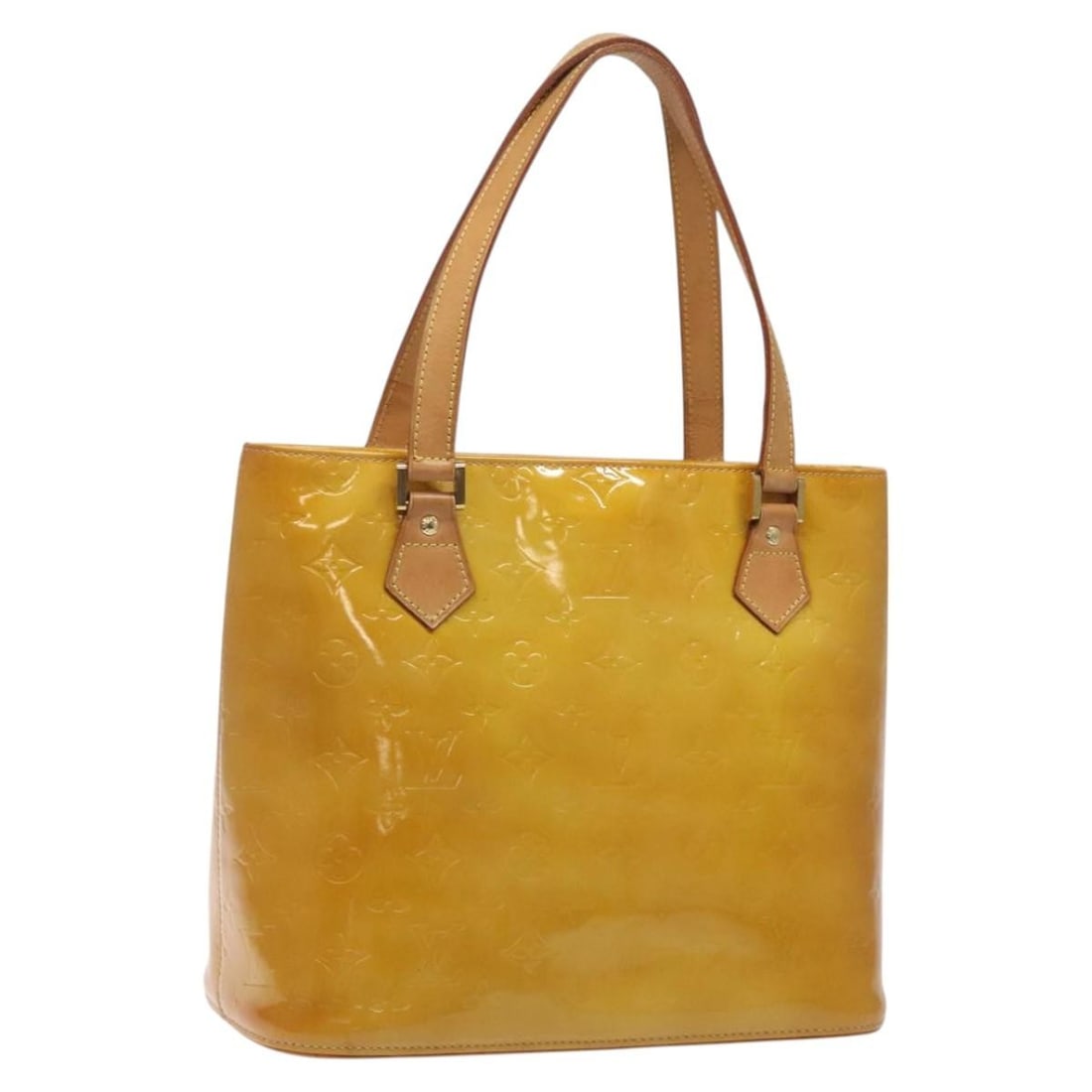LOUIS VUITTON Monogram Vernis Houston Hand Bag Beige M91004 Spain: LOUIS VUITTON Monogram Vernis Houston Hand Bag Beige M91004 Spain This exquisite LOUIS VUITTON Monogram Vernis Houston Hand Bag embodies luxury and style in a stunning beige patent leather design. Cra