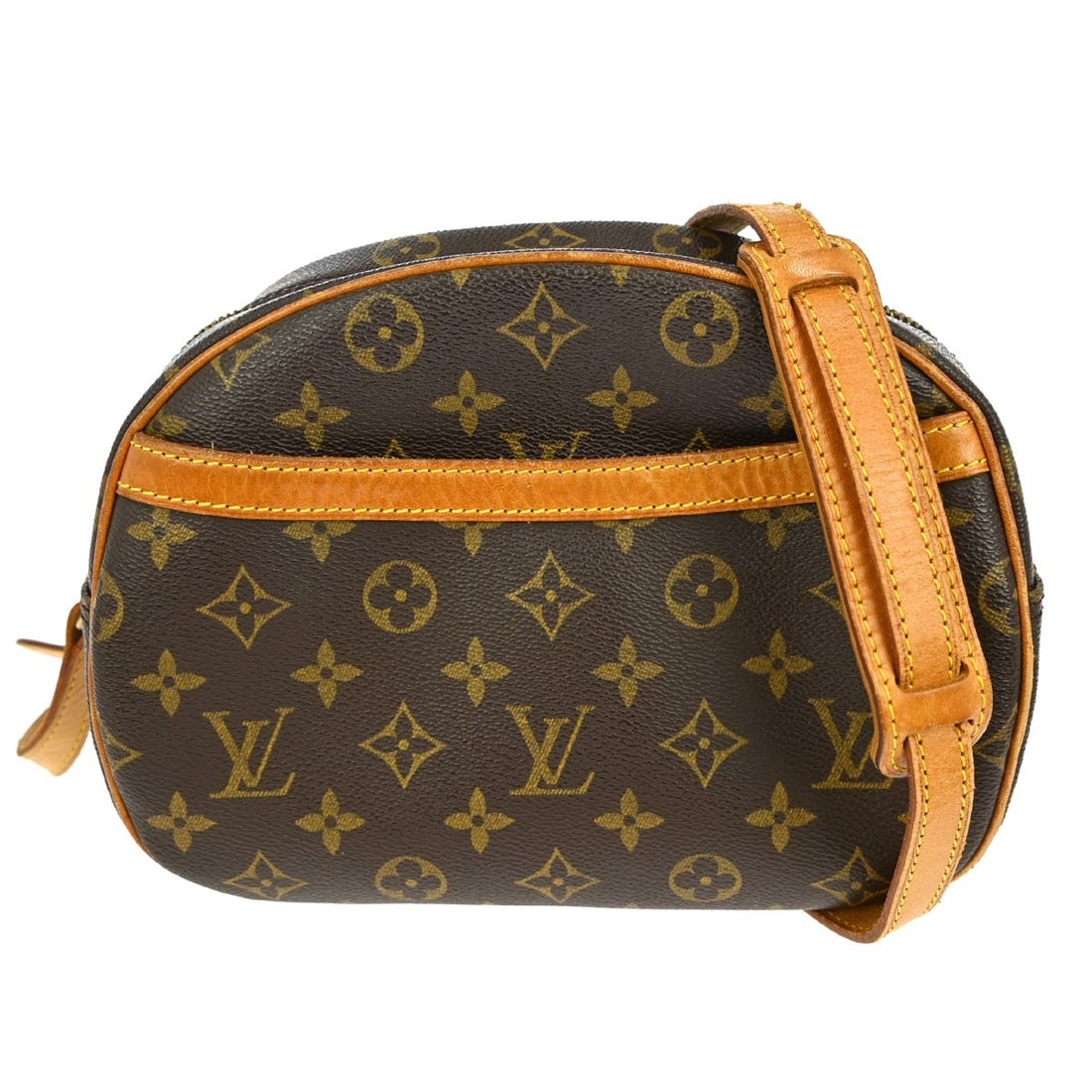 Louis Vuitton Monogram Blois Crossbody Bag M51221 Brown Canvas: Louis Vuitton Monogram Blois Crossbody Bag M51221 Brown Canvas Discover the timeless elegance of the Louis Vuitton Monogram Blois Crossbody Bag. Crafted from durable Monogram Canvas Leather, this vint