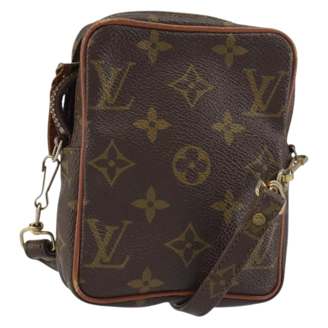LOUIS VUITTON Monogram Mini Danube Vintage Shoulder Bag M45268: LOUIS VUITTON Monogram Mini Danube Vintage Shoulder Bag M45268 Discover the vintage charm of the LOUIS VUITTON Monogram Mini Danube Shoulder Bag, a timeless piece crafted in France. This iconic should