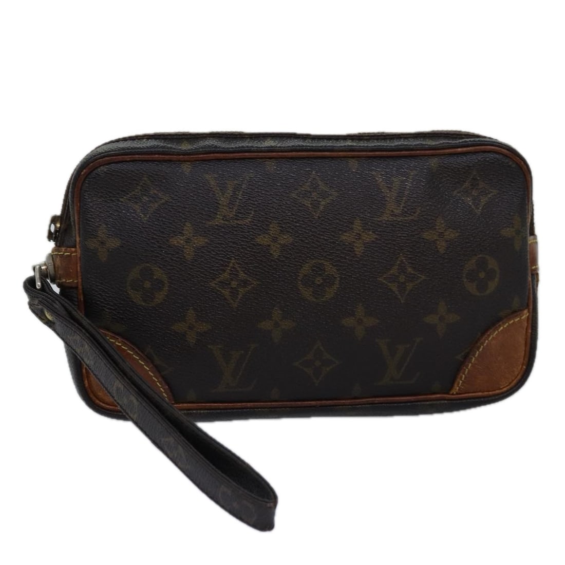 LOUIS VUITTON Monogram Marly Dragonne PM Clutch Bag M51827 Made in France: LOUIS VUITTON Monogram Marly Dragonne PM Clutch Bag M51827 Made in France Experience timeless elegance with the LOUIS VUITTON Monogram Marly Dragonne PM Clutch Bag. Crafted from iconic Monogram Canvas