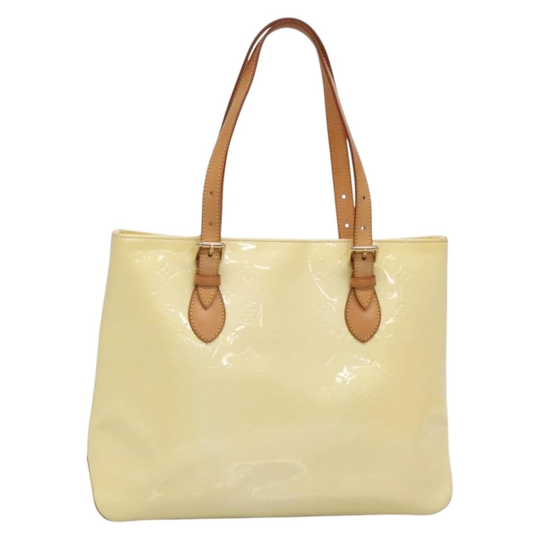 LOUIS VUITTON Monogram Vernis Brentwood Shoulder Bag Perle M91512 Authentic: LOUIS VUITTON Monogram Vernis Brentwood Shoulder Bag Perle M91512 Authentic This Louis Vuitton Monogram Vernis Brentwood Shoulder Bag is a stylish accessory crafted from high-quality patent leather in