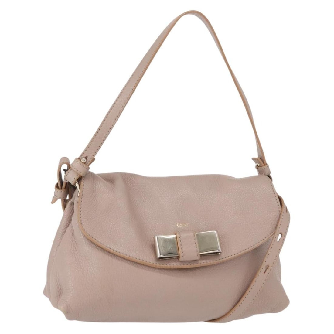 Chloe Lily Leather Hand Bag Pink Gold Silver Authentic BA8857: Chloe Lily Leather Hand Bag Pink Gold Silver Authentic BA8857 This Chloe Lily Hand Bag is a versatile accessory crafted from premium leather, featuring a chic blend of pink, gold, and silver hues. The