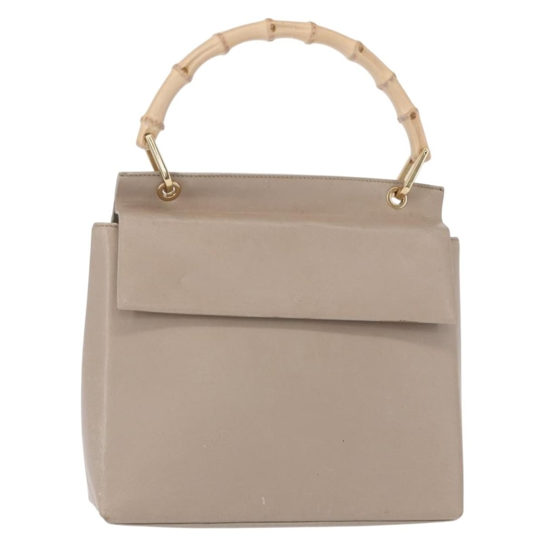 GUCCI Bamboo Hand Bag Leather Beige Gold 001 3444 1887 Authentic: GUCCI Bamboo Hand Bag Leather Beige Gold 001 3444 1887 Authentic This elegant Gucci Bamboo Hand Bag showcases a luxurious blend of beige and gold leather, exuding sophistication and style. Crafted in