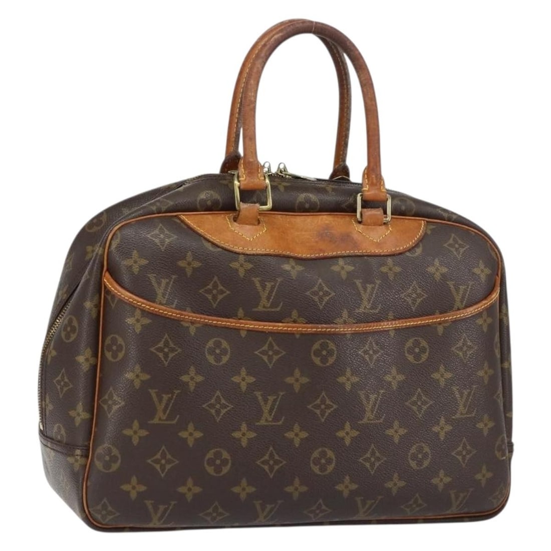LOUIS VUITTON Monogram Deauville Hand Bag M47270 Authenticated France: LOUIS VUITTON Monogram Deauville Hand Bag M47270 Authenticated France This authentic LOUIS VUITTON Monogram Deauville Hand Bag (Model M47270) showcases the timeless elegance of the brand with its icon