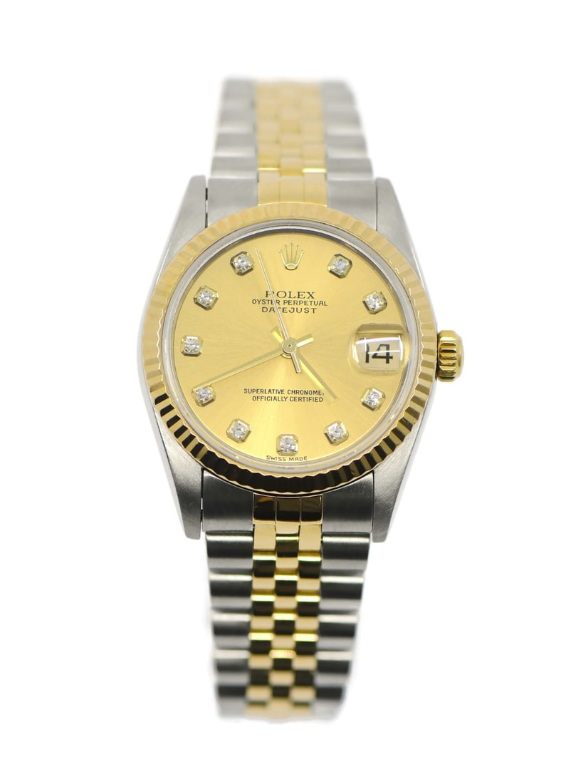Rolex Datejust 31 Diamond Bezel Stainless Steel Watch Ref 78273 Boxed (1 of 5)