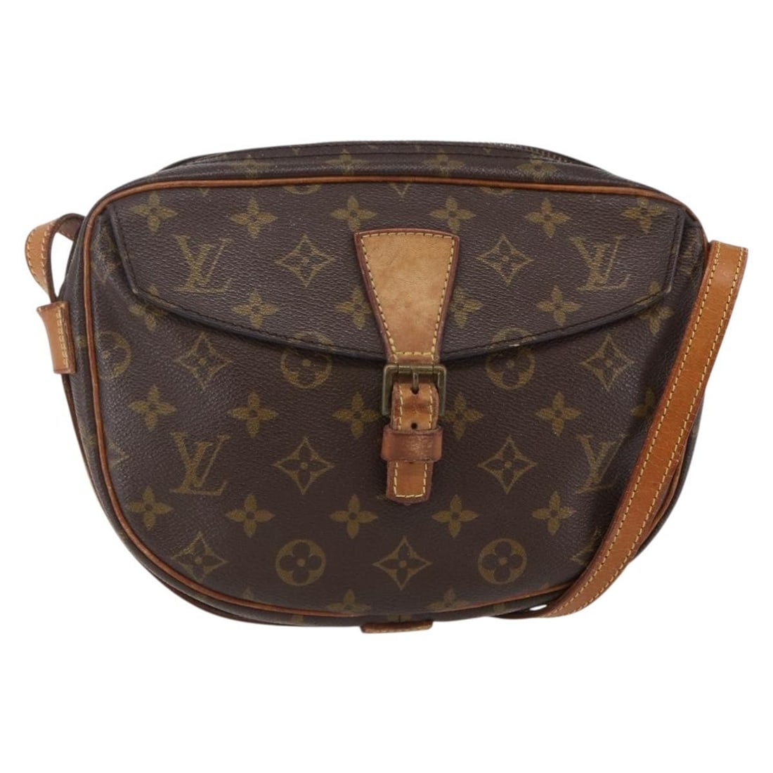 LOUIS VUITTON Monogram Jeune Fille GM Shoulder Bag Vintage M51225 France: LOUIS VUITTON Monogram Jeune Fille GM Shoulder Bag Vintage M51225 France This vintage Louis Vuitton Monogram Jeune Fille GM Shoulder Bag is a stylish accessory that exemplifies luxury and practicality