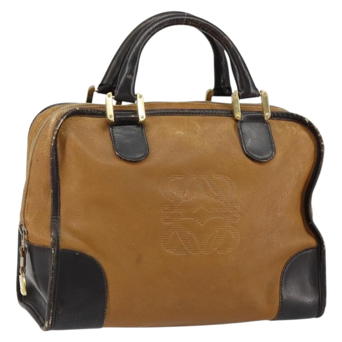 LOEWE Anagram Amazona 32 Leather Hand Bag Brown Gold Auth: LOEWE Anagram Amazona 32 Leather Hand Bag Brown Gold Auth Introducing the LOEWE Anagram Amazona 32 Hand Bag, a stunning blend of elegance and functionality. Crafted in Spain, this exquisite handbag fe