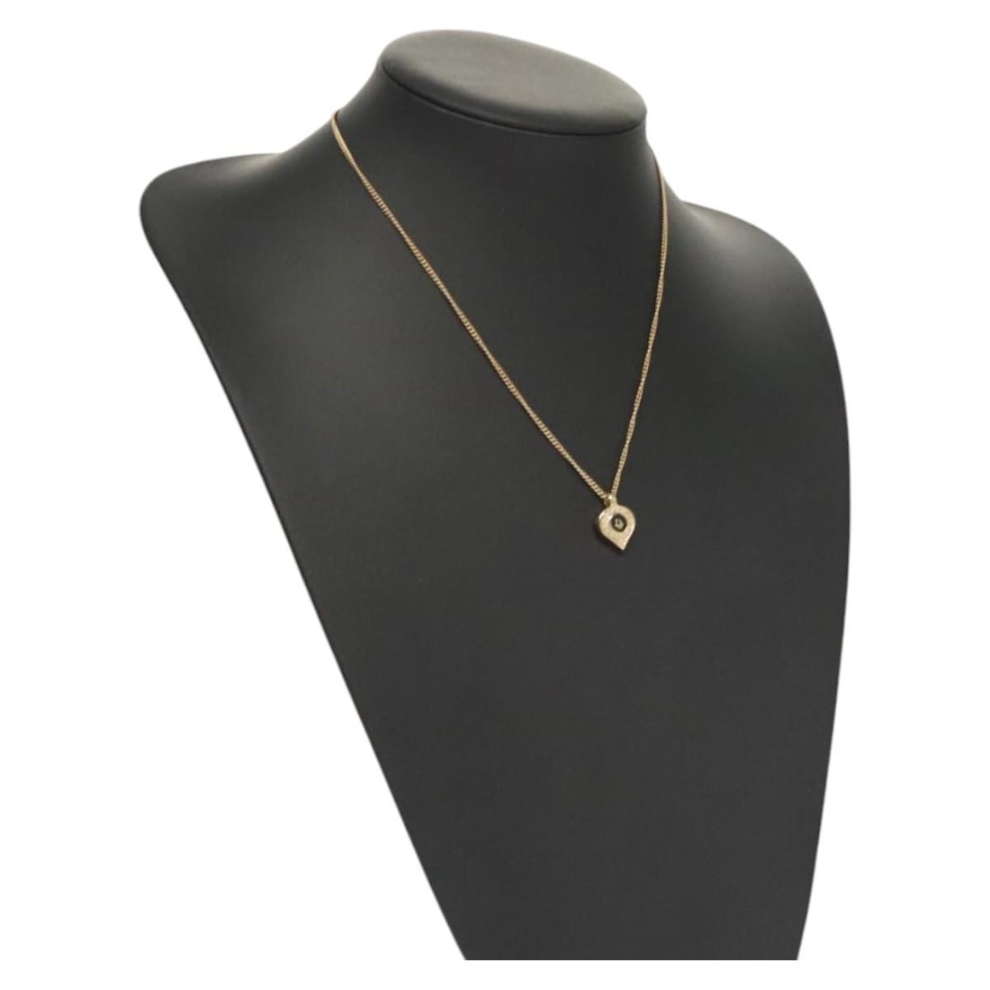 Christian Dior Gold Metal Necklace Auth AM8123 Elegant Statement Piece (1 of 17)
