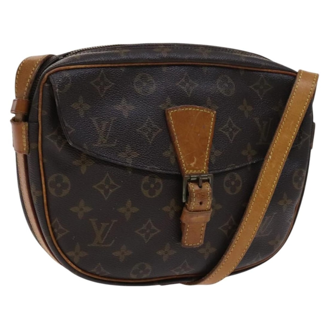 LOUIS VUITTON Monogram Jeune Fille GM Shoulder Bag M51225 France: LOUIS VUITTON Monogram Jeune Fille GM Shoulder Bag M51225 France This authentic Louis Vuitton Monogram Jeune Fille GM Shoulder Bag (M51225) is a chic accessory crafted from Monogram Canvas, featuring