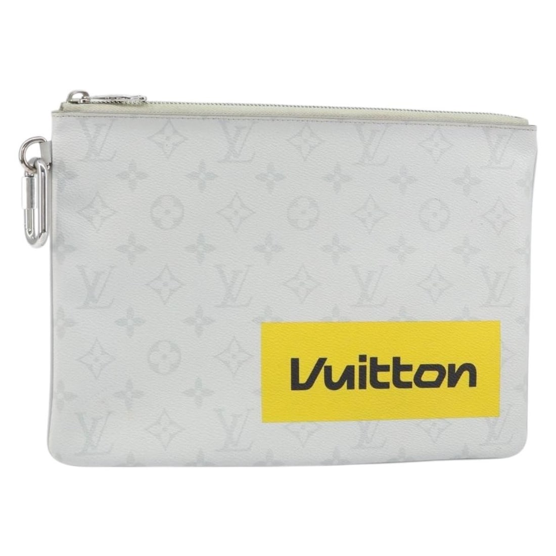 LOUIS VUITTON Monogram Zipped Pouch GM Clutch Bag M68310 Auth: LOUIS VUITTON Monogram Zipped Pouch GM Clutch Bag M68310 Auth This LOUIS VUITTON Monogram White Zipped Pouch GM Clutch Bag is a stylish accessory crafted from durable Monogram Canvas. The exterior sho