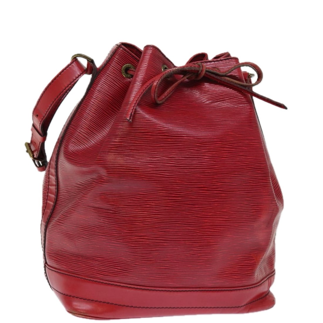 Louis Vuitton Epi Noe Red Shoulder Bag M44007 Authentic: Louis Vuitton Epi Noe Red Shoulder Bag M44007 Authentic Elevate your accessory collection with this authentic Louis Vuitton Epi Noe Shoulder Bag, crafted from durable Epi leather in a striking red hue