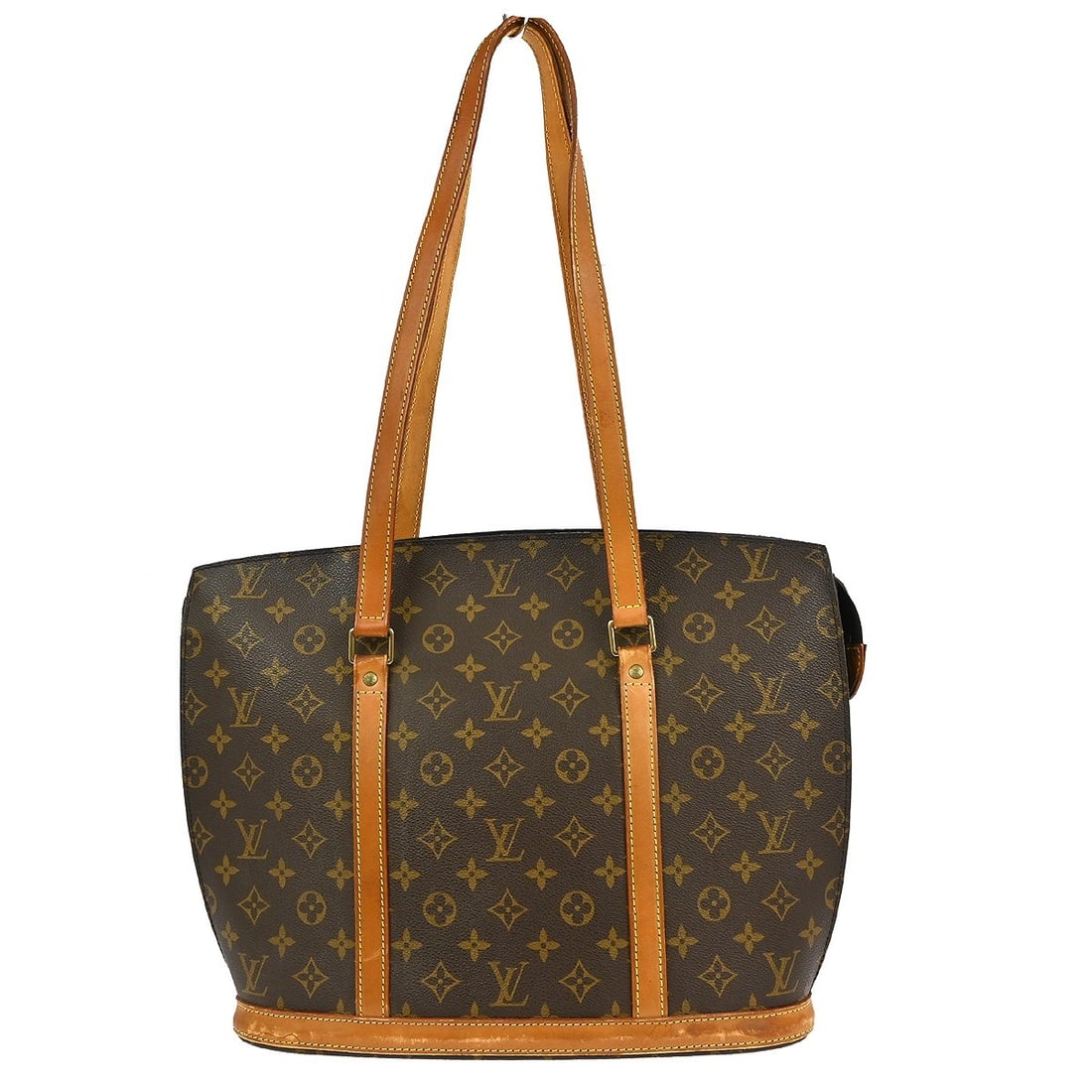 Louis Vuitton Babylone Monogram Tote Bag M51102 Brown Canvas: Louis Vuitton Babylone Monogram Tote Bag M51102 Brown Canvas Introducing the Louis Vuitton Monogram Babylone Shoulder Tote Bag, a stylish and functional accessory for your everyday needs. This large t
