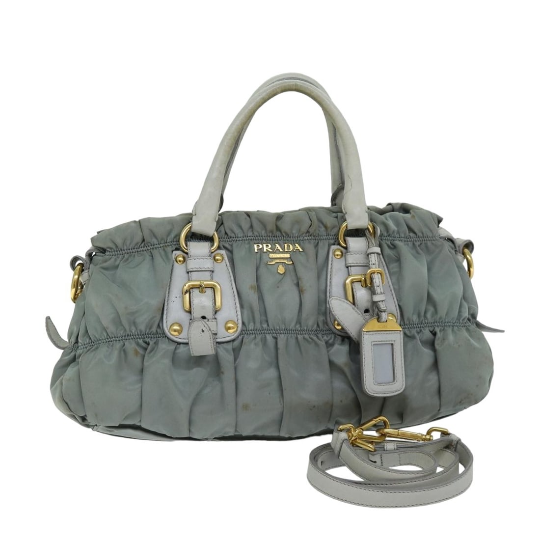 Authentic PRADA Green Nylon 2way Hand Bag Made in Italy: Authentic PRADA Green Nylon 2way Hand Bag Made in Italy This authentic PRADA handbag combines style and functionality with its durable nylon construction and striking green color. Crafted in Italy, th