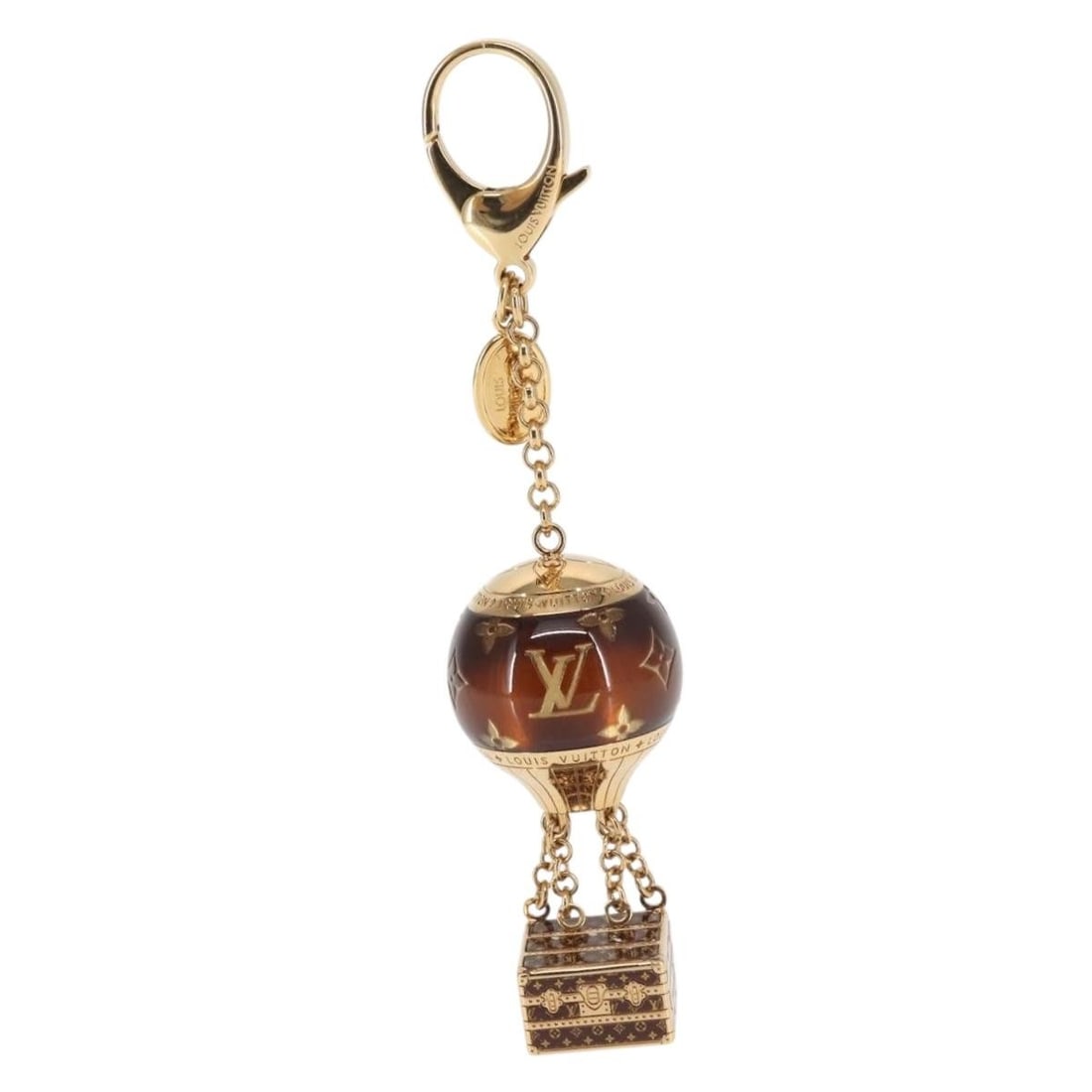 LOUIS VUITTON Montgolfier Charm Gold Metal M66370 Auth: LOUIS VUITTON Montgolfier Charm Gold Metal M66370 Auth This exquisite Louis Vuitton BijouxSac Montgolfier Charm is a must-have accessory for any fashion enthusiast. Crafted from high-quality metal in