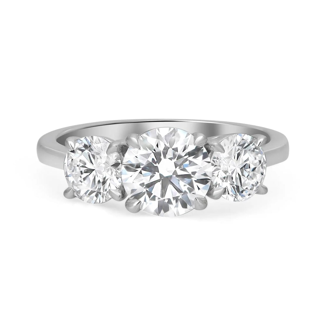 Rachel Koen Platinum 2.15 Ct Lab Grown Diamond Engagement Ring Size 6: Rachel Koen Platinum 2.15 Ct Lab Grown Diamond Engagement Ring Size 6 This exquisite prong set round cut lab-grown diamond engagement ring is a stunning choice for a memorable proposal or special occa