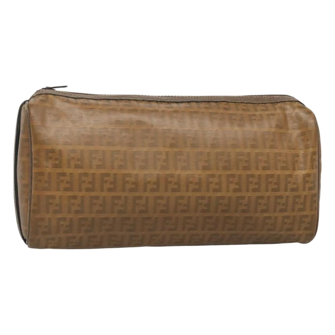 Fendi Vintage Zucchino PVC Clutch Bag Beige Made in Italy: Fendi Vintage Zucchino PVC Clutch Bag Beige Made in Italy This vintage Fendi Zucchino Canvas Clutch Bag is a stylish accessory, crafted from durable PVC leather in a classic beige color. The exterior