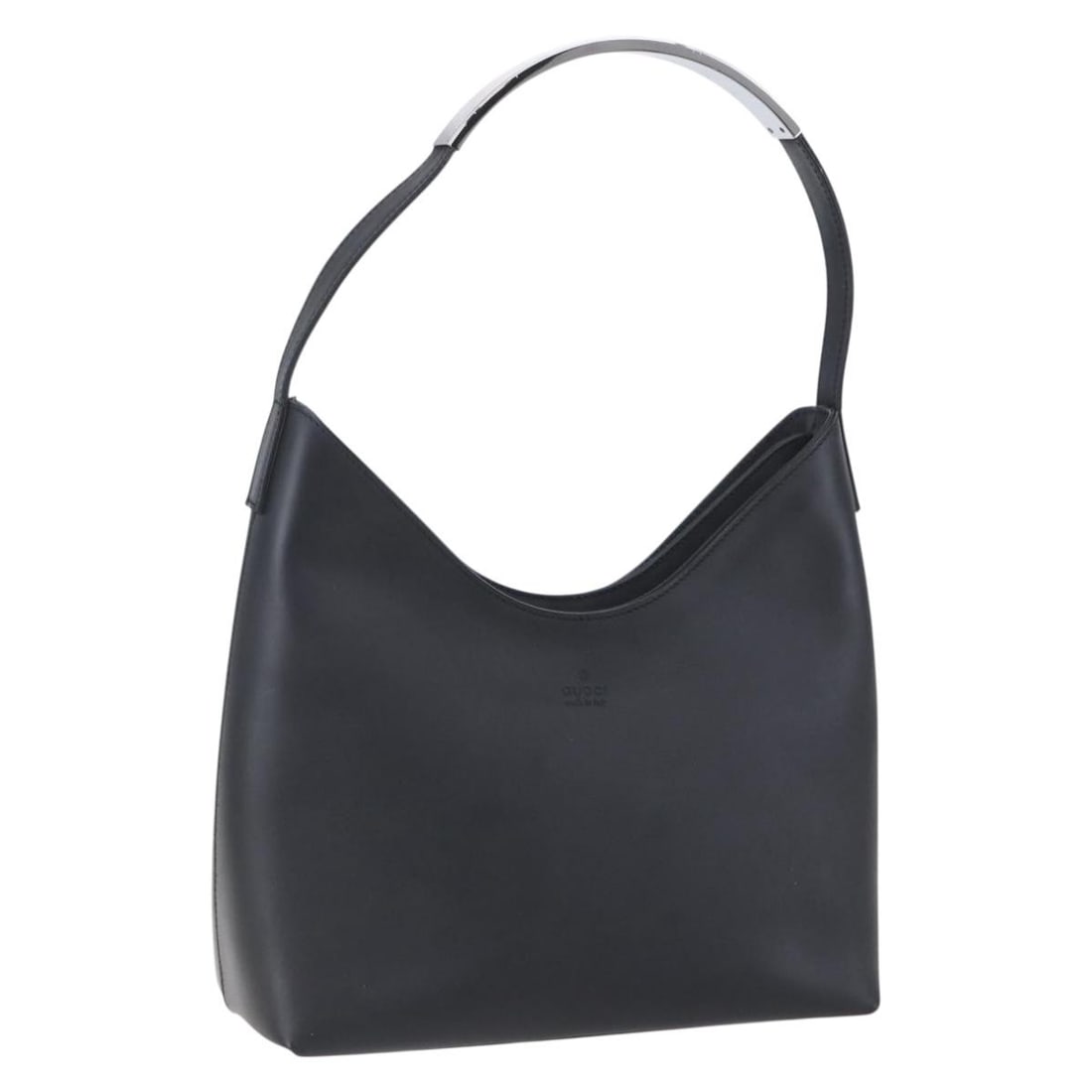 GUCCI Black Leather Shoulder Bag 001 3778 1705 Authentic: GUCCI Black Leather Shoulder Bag 001 3778 1705 Authentic This authentic GUCCI shoulder bag showcases exquisite Italian craftsmanship. Crafted from premium black leather, it features a stylish and func