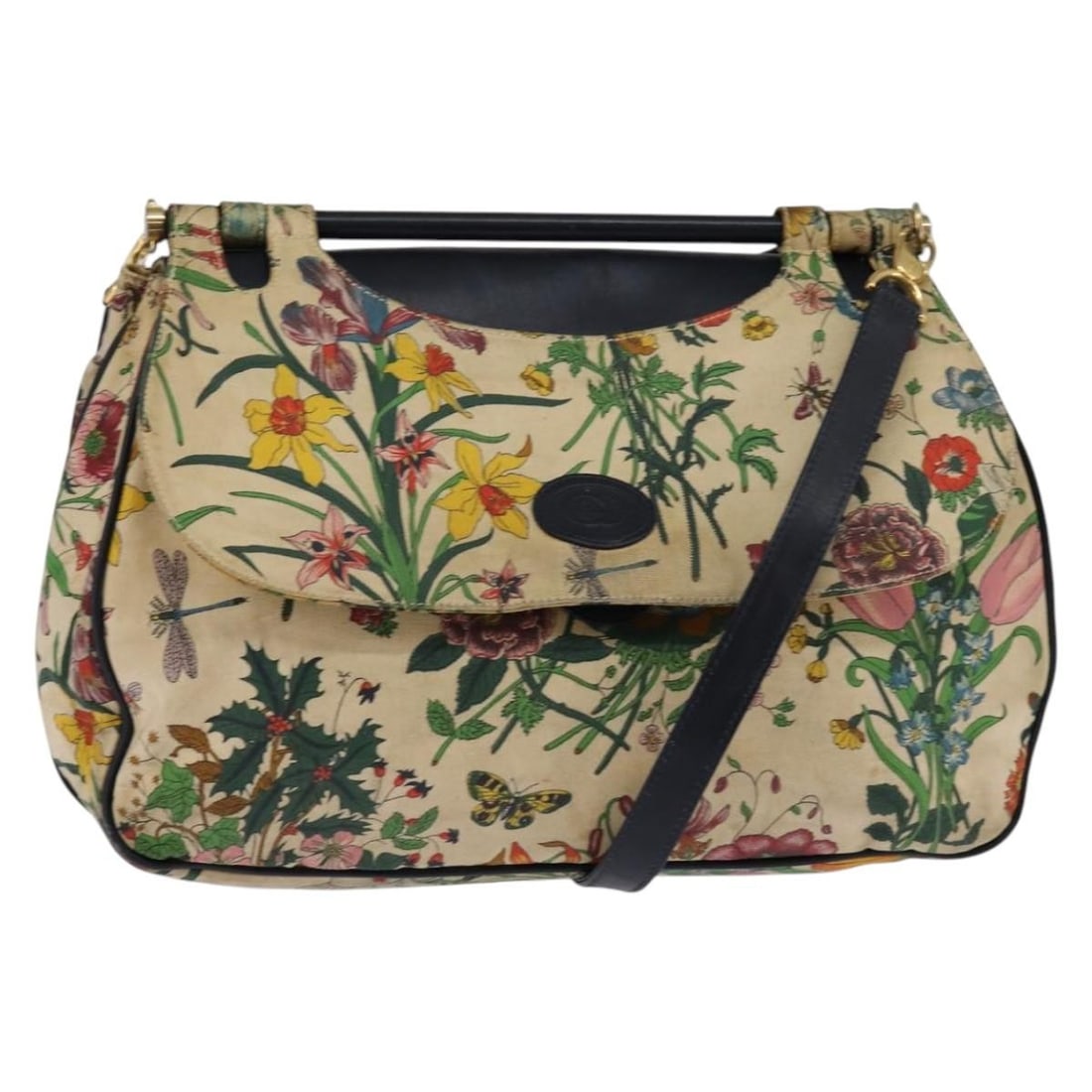 GUCCI Flora Canvas Shoulder Bag Beige Gold Made in Italy: GUCCI Flora Canvas Shoulder Bag Beige Gold Made in Italy The GUCCI Flora Shoulder Bag is a stylish accessory crafted from durable canvas, featuring a sophisticated beige and gold color palette. With a