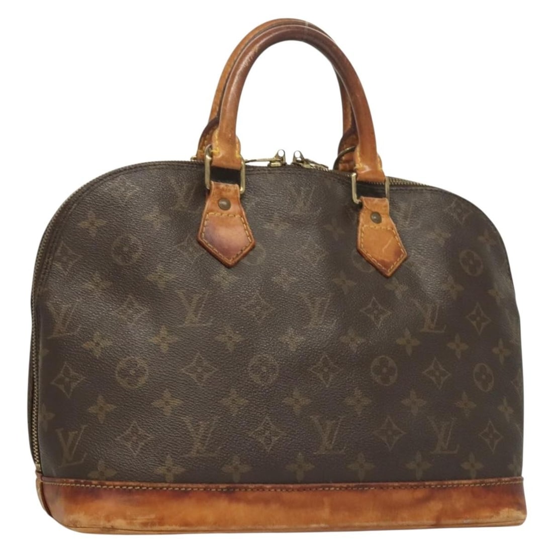 LOUIS VUITTON Monogram Alma Hand Bag M51130 Auth France: LOUIS VUITTON Monogram Alma Hand Bag M51130 Auth France This Louis Vuitton Monogram Alma Hand Bag (Model: M51130) showcases the iconic Monogram Canvas in a classic design. The handbag features a spaci