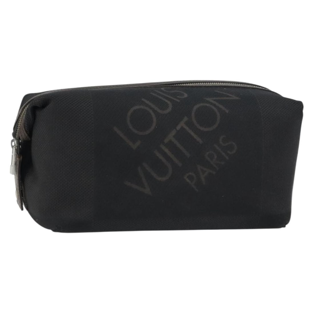 LOUIS VUITTON Damier Geant Albatross Clutch Bag Black M93091 Auth (1 of 18)