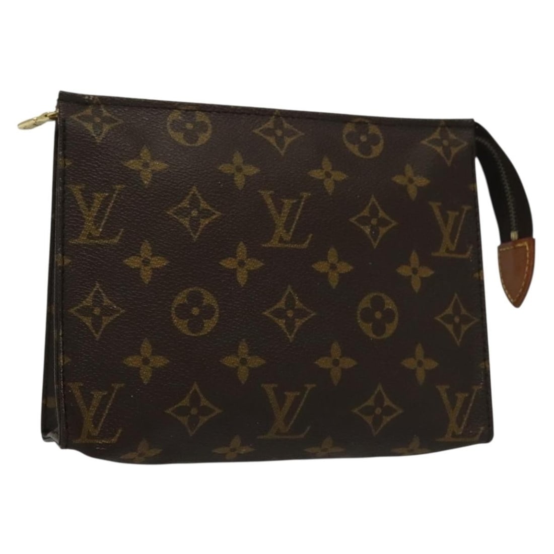 LOUIS VUITTON Monogram Poche Toilette 19 Pouch M47544 Made in France: LOUIS VUITTON Monogram Poche Toilette 19 Pouch M47544 Made in France Explore the Louis Vuitton Monogram Poche Toilette 19 Pouch, a stylish addition to your collection. Crafted in France from signature