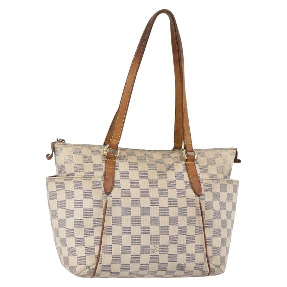 LOUIS VUITTON Damier Azur Totally PM Tote Bag N41280 Authentic: LOUIS VUITTON Damier Azur Totally PM Tote Bag N41280 Authentic Introducing the LOUIS VUITTON Damier Azur Totally PM Tote Bag, a chic and versatile addition to your collection. Crafted from the signatu