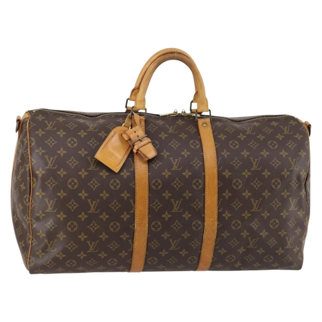 LOUIS VUITTON Monogram Keepall Bandouliere 55 Boston Bag M41414 Authentic (1 of 18)