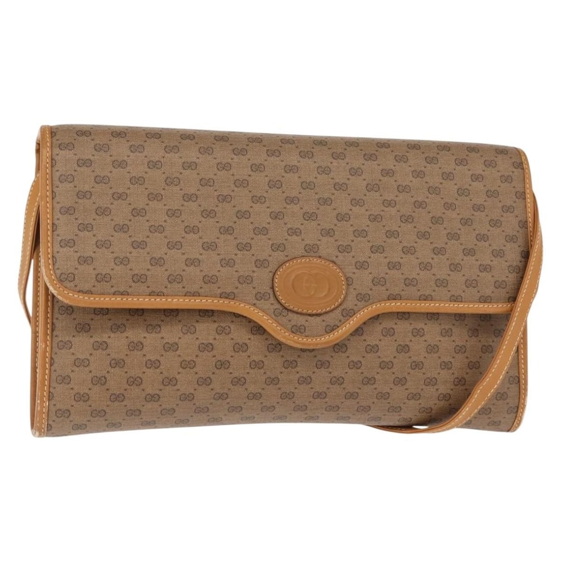 GUCCI Micro GG Supreme Beige Gold PVC Shoulder Bag 004 106 0146 Auth (1 of 18)