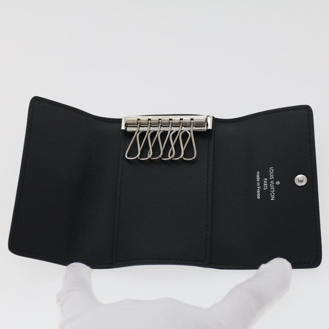 LOUIS VUITTON Monogram Eclipse Multicles6 Key Case M82603 Auth - 8