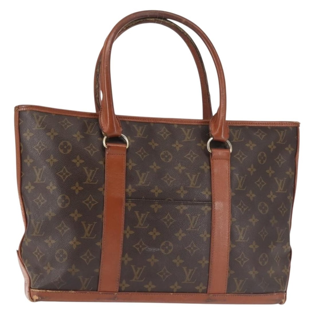 Louis Vuitton Monogram Sac Weekend PM Hand Bag M42425 Authentic France: Louis Vuitton Monogram Sac Weekend PM Hand Bag M42425 Authentic France This authentic LOUIS VUITTON Monogram Sac Weekend PM Hand Bag (Product No. M42425) showcases the iconic Monogram Canvas exterior,
