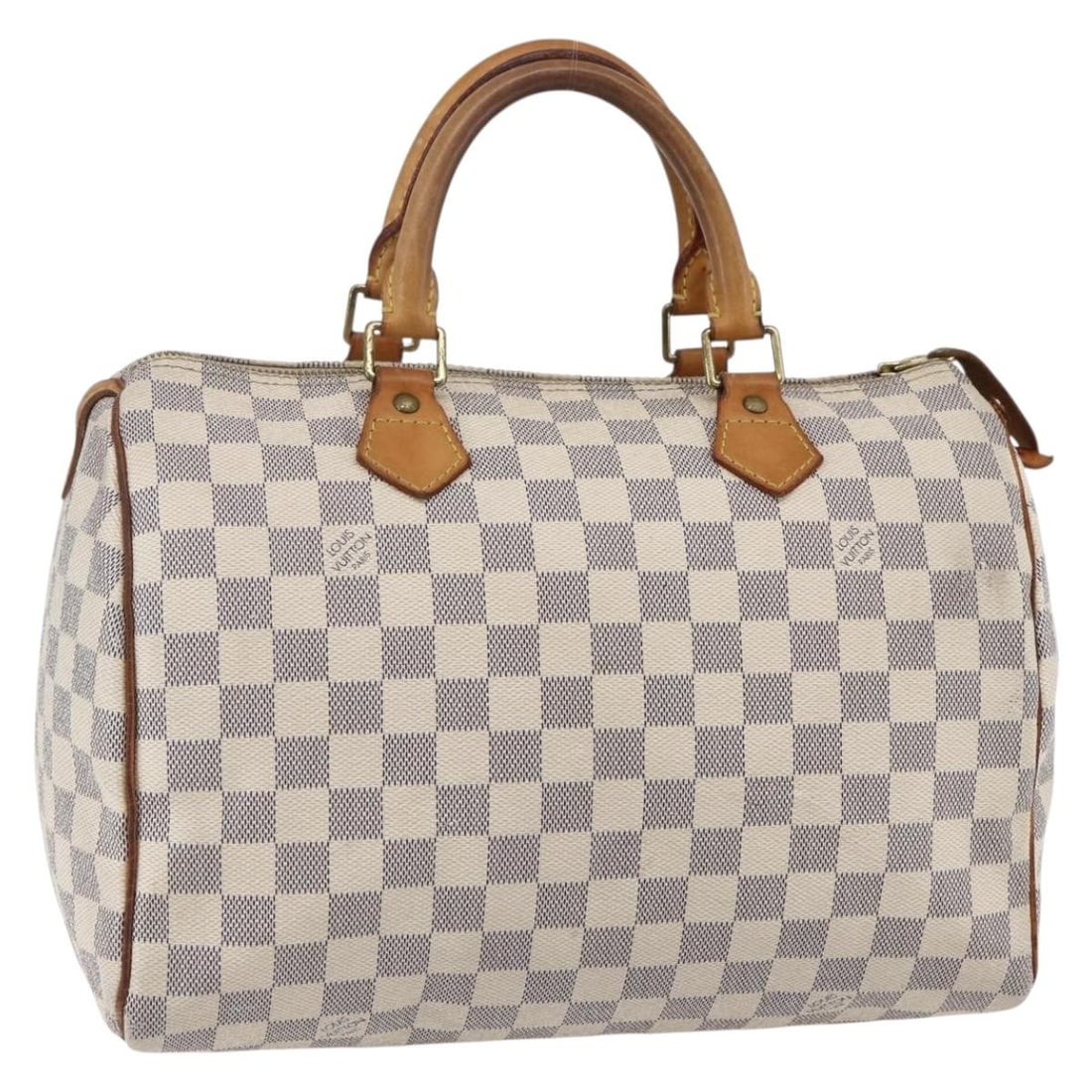 LOUIS VUITTON Damier Azur Speedy 30 Hand Bag N41533 Authentic France (1 of 18)