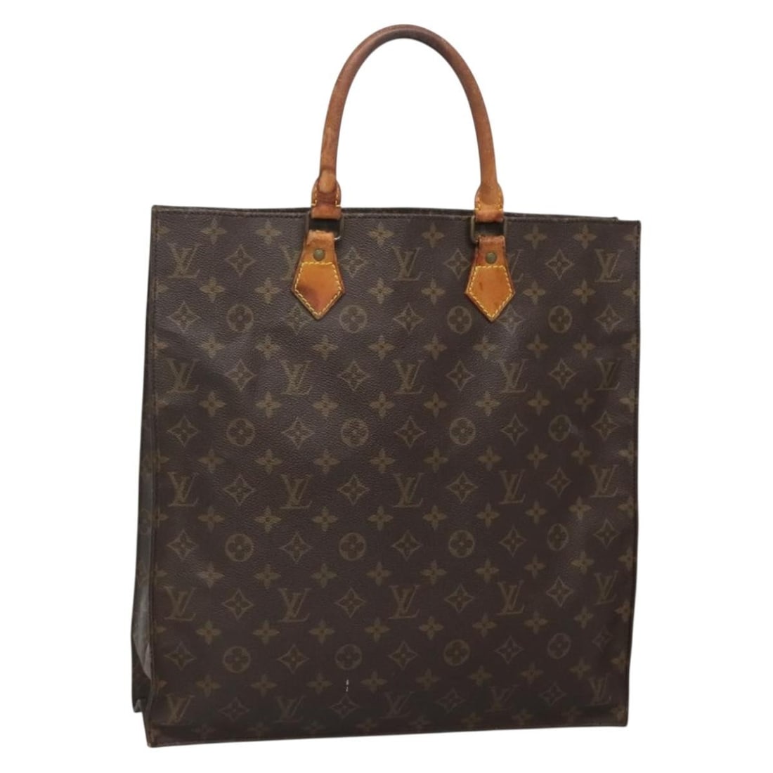 Louis Vuitton Monogram Sac Plat Hand Bag M51140 Authentic (1 of 18)