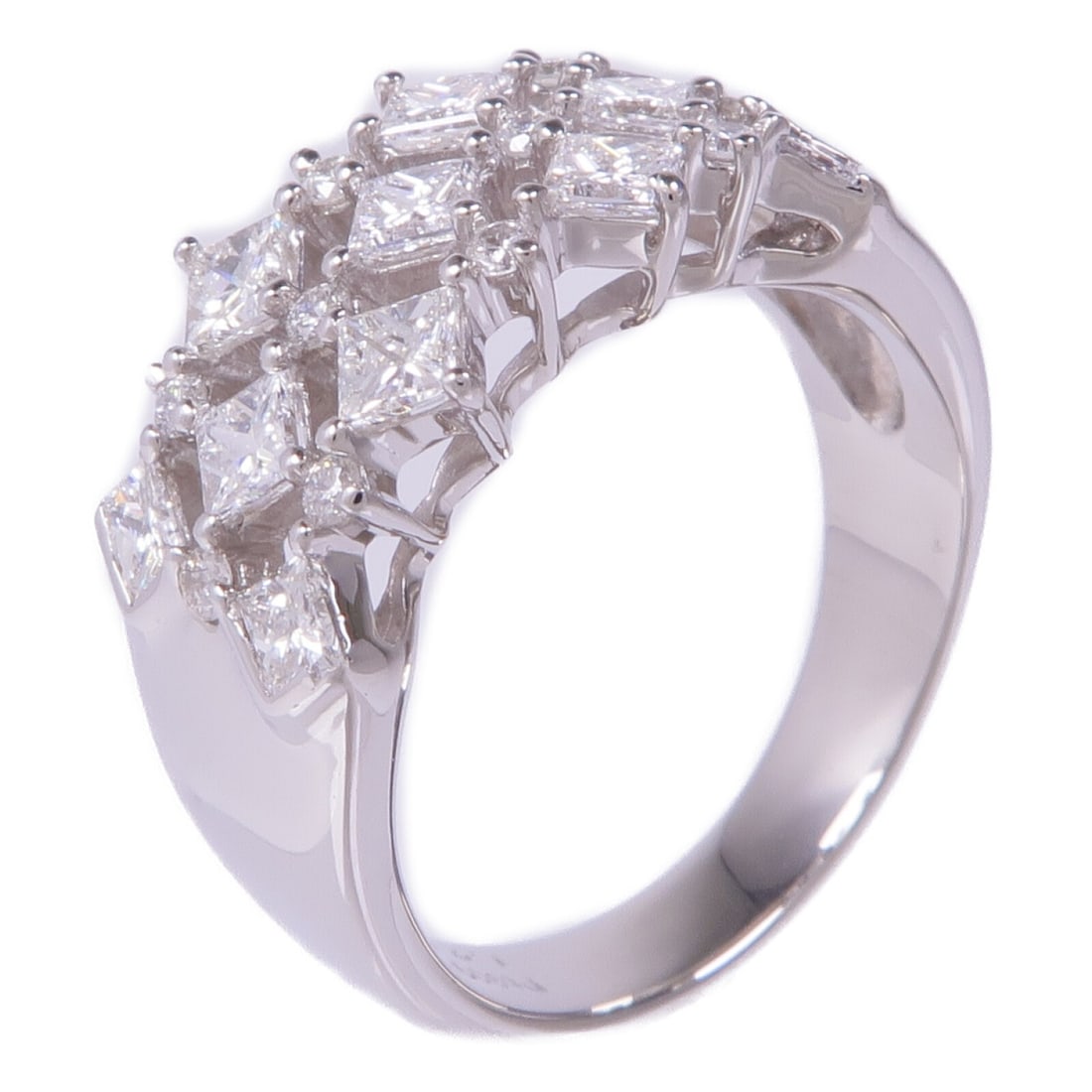 JEWELRY Diamond Ring PT900 Platinum Size 6.5 (1 of 7)