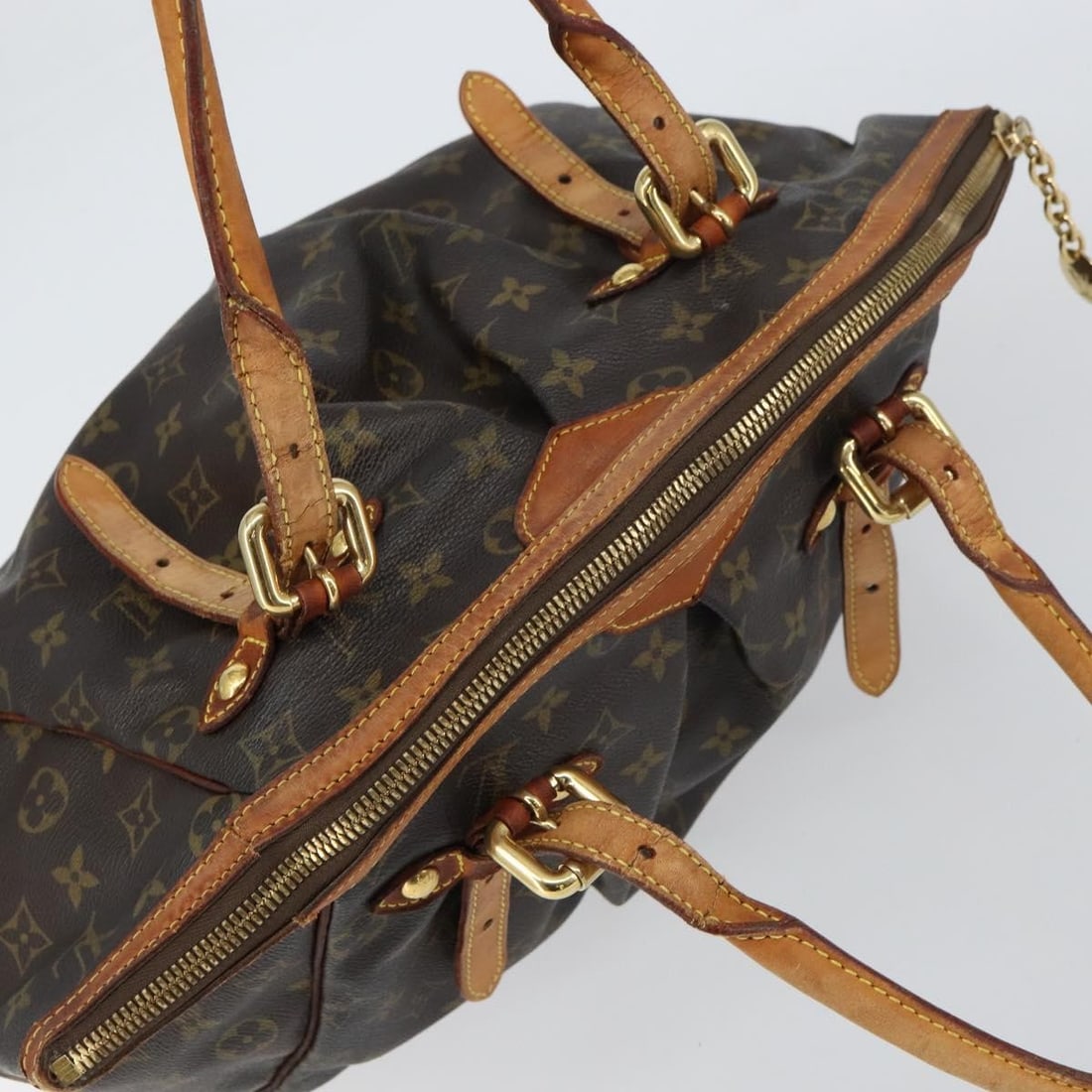 LOUIS VUITTON Monogram Tivori GM Hand Bag M40144 Auth France - 6