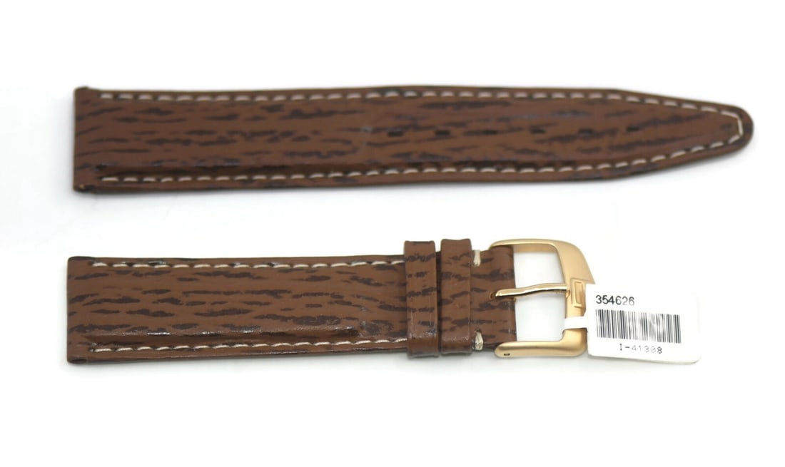 TAG Heuer Authentic Brown Leather Wristwatch Band 19mm (1 of 2)