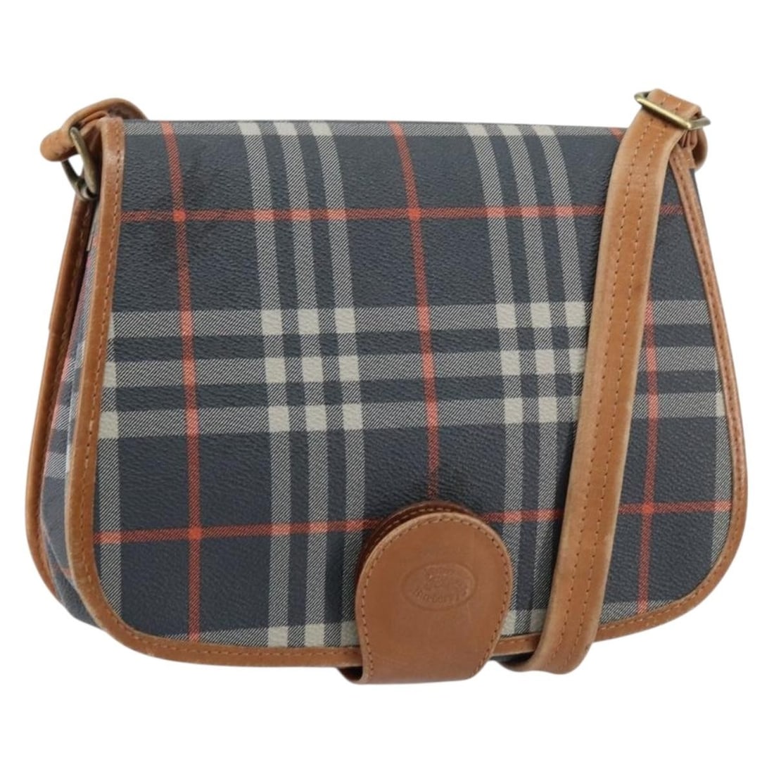 Burberrys Nova Check Navy Gold PVC Shoulder Bag Authenticated: Burberrys Nova Check Navy Gold PVC Shoulder Bag Authenticated This Burberrys Nova Check Shoulder Bag showcases a stylish combination of navy and gold PVC leather. Designed for versatility, this should