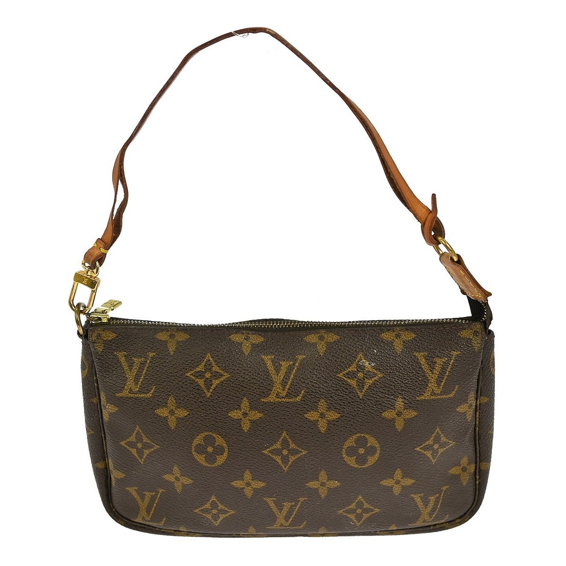 Louis Vuitton Monogram Pochette Accessoires Handbag M51980 Brown Canvas (1 of 8)