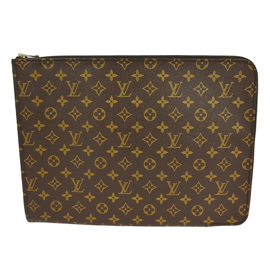Louis Vuitton Monogram Poche Documents Business Bag M53456 Brown Briefcase (1 of 8)