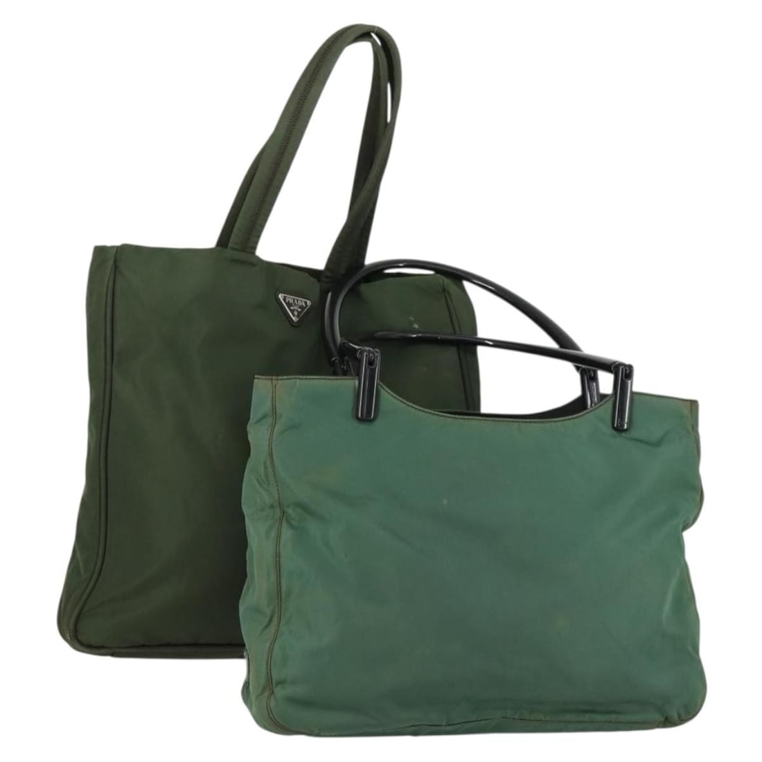 PRADA Khaki Nylon Tote Bag Set with Guarantee Card (1 of 17)