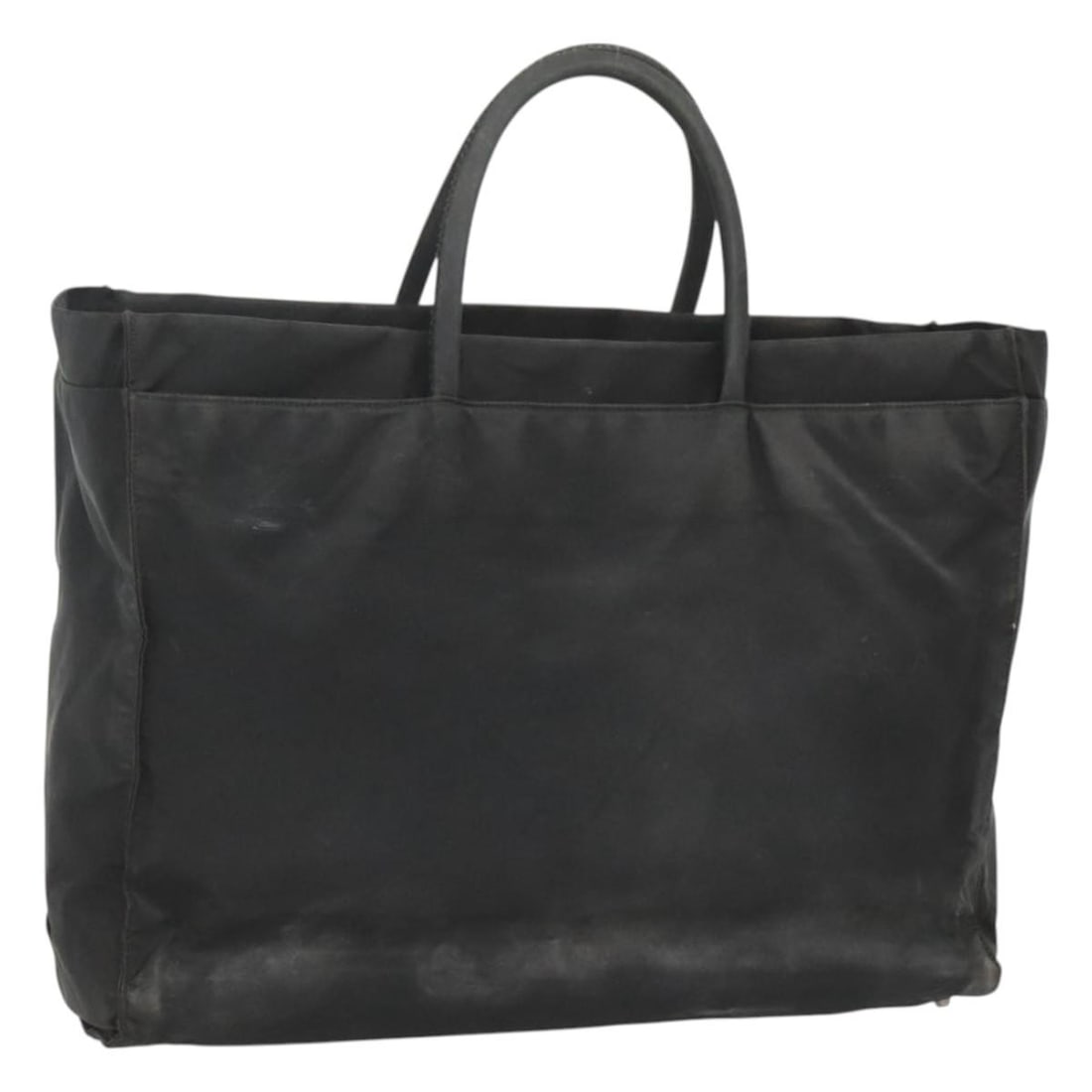 PRADA Nylon Hand Bag Black Silver Made in Italy (1 of 18)